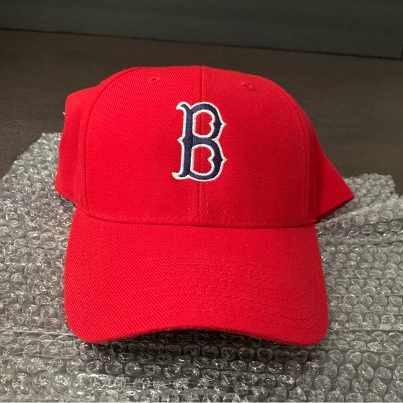 Vintage American Needle Boston Red Sox Baseball Fitted Hat 7 3/4 New Red Unisex - Picture 1 of 5
